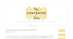 Desktop Screenshot of contented-bee.com