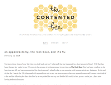 Tablet Screenshot of contented-bee.com
